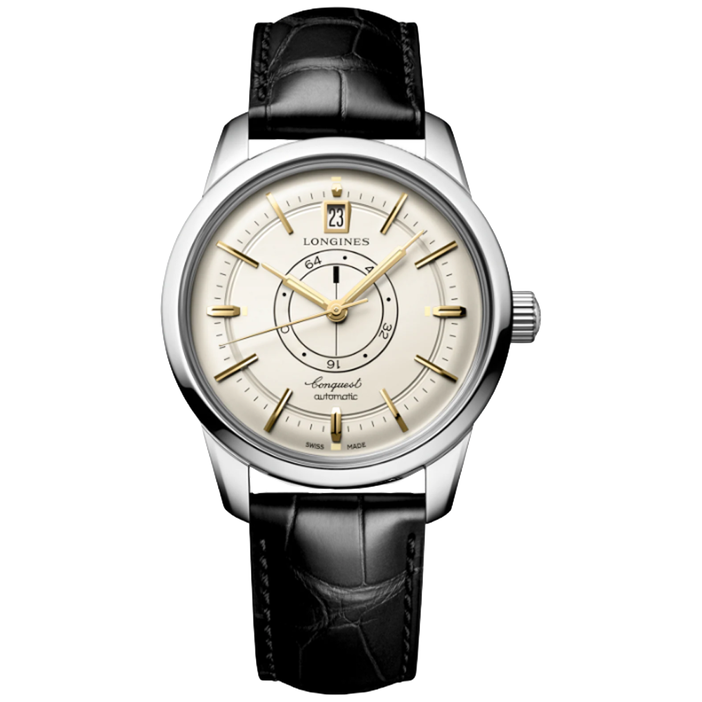 L1.648.4.78.2 Longines Conquest Heritage Central Power Reserve 38 silver