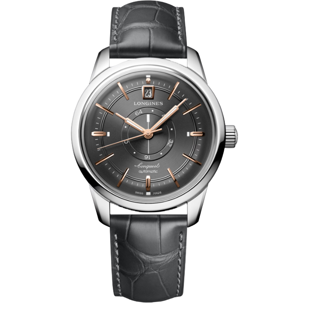 L1.648.4.62.2 Longines Conquest Heritage Central Power Reserve 38 grå