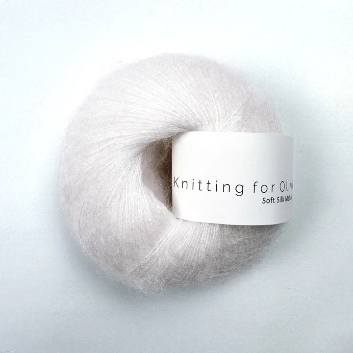 Soft silk mohair snowflake