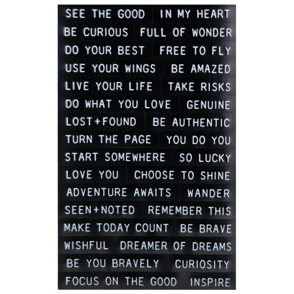 Tim Holtz- Idea-Ology - Sentiments Label Stickers - 2