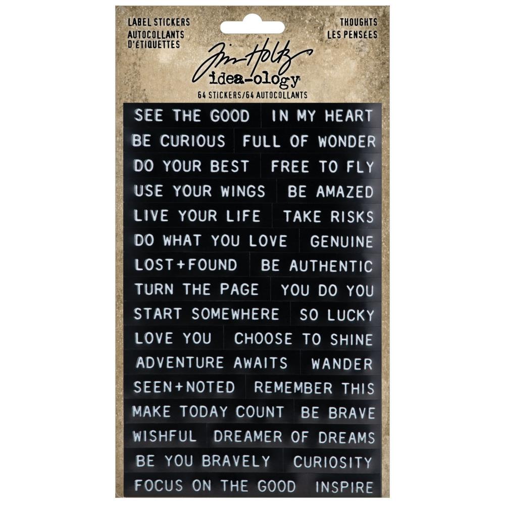 Tim Holtz- Idea-Ology - Sentiments Label Stickers