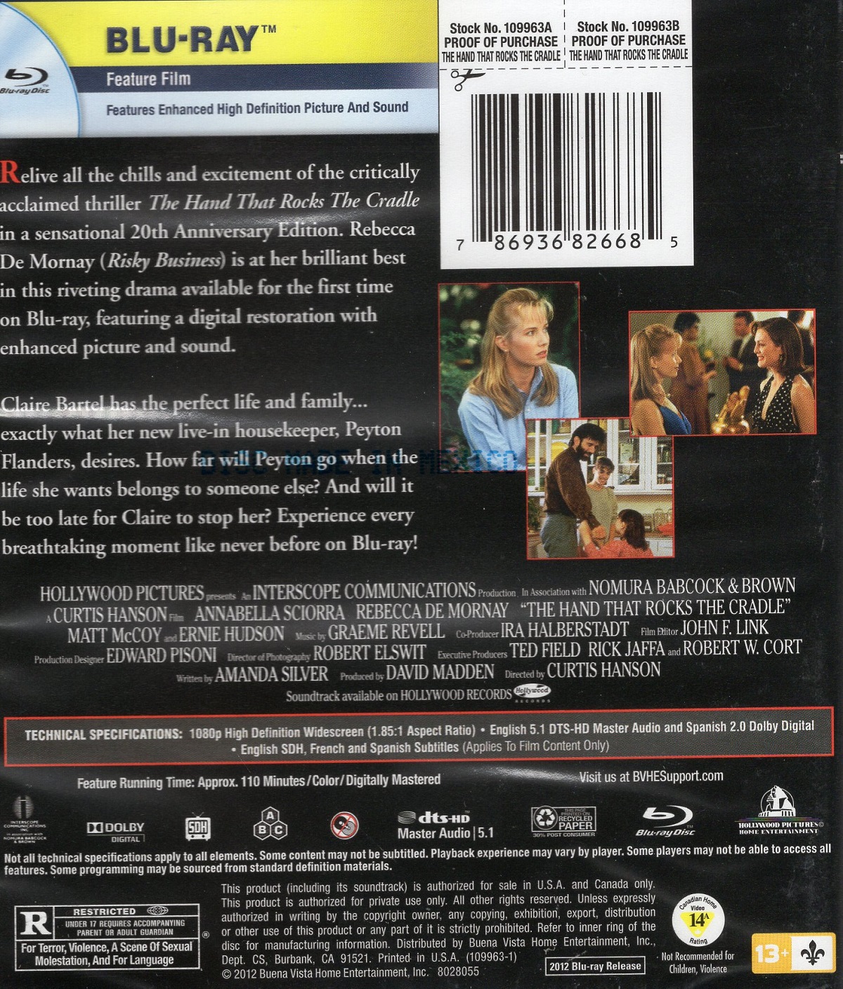 Hand That Rocks the Cradle (ej svensk text) (Blu-ray) - 2