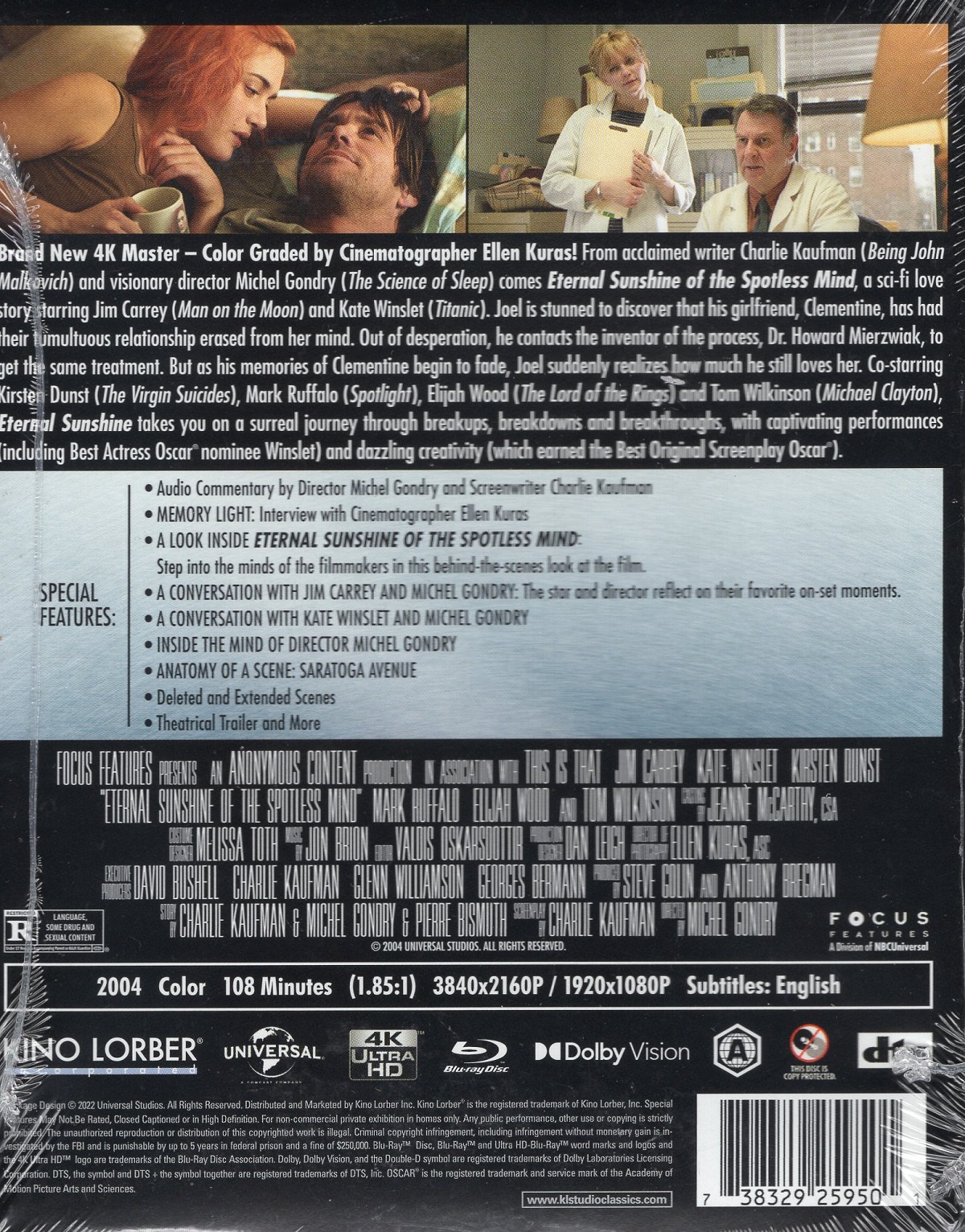 Eternal Sunshine of the Spotless Mind (ej svensk text) (4K Ultra HD + Blu-ray) - 2