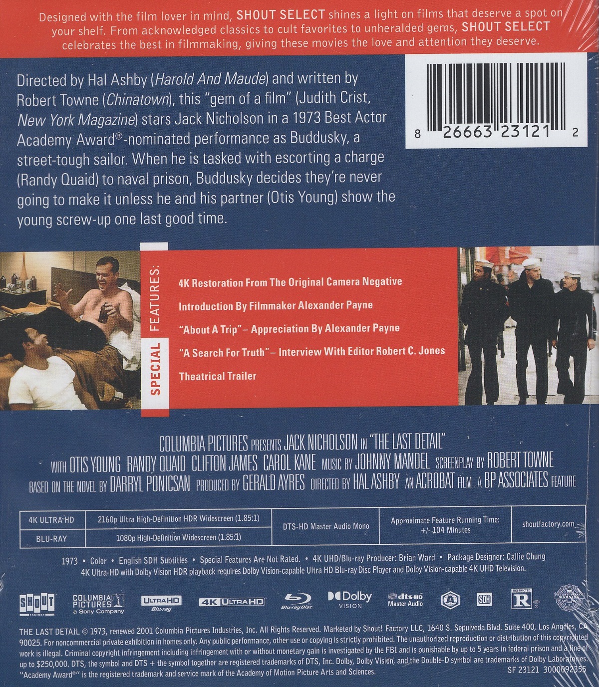 Last Detail (ej svensk text) (4K Ultra HD + Blu-ray) - 2