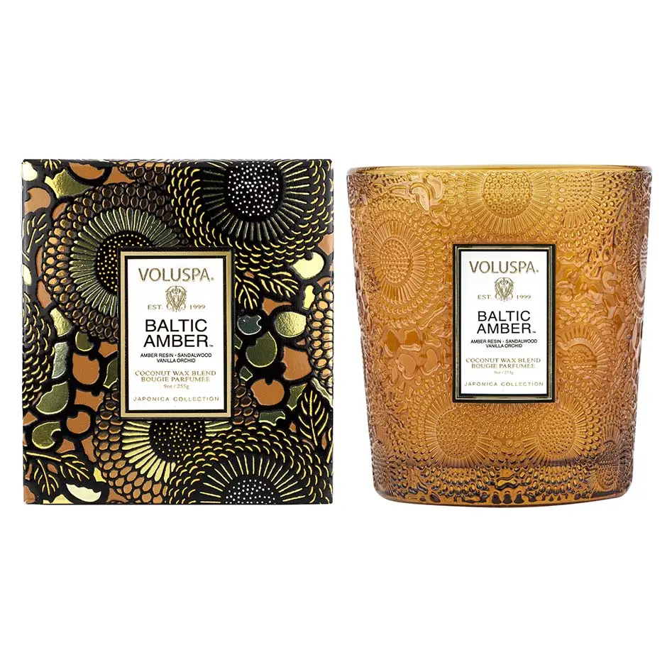 Voluspa Baltic Amber Boxed Candle Anniversary