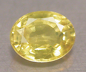 Vacker 5.1x4 mm oval slipad naturlig gul safir ädelsten - 3