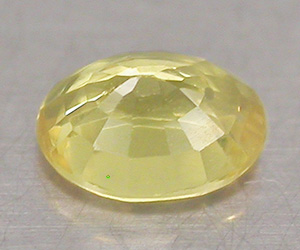 Vacker 5.1x4 mm oval slipad naturlig gul safir ädelsten - 2
