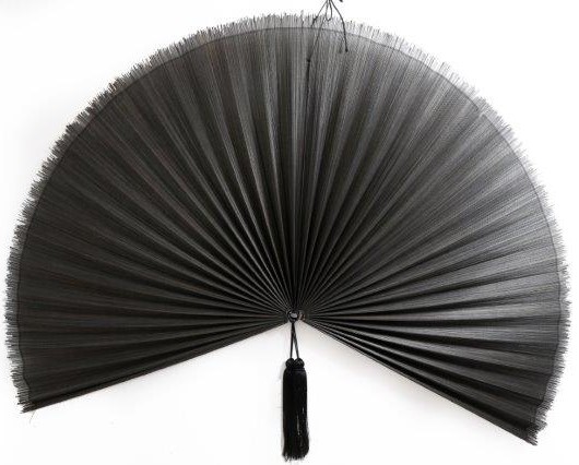 Väggdekoration - Bamboo Fan Black