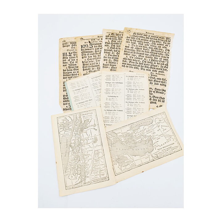 Vintage Pages Swedish Hymn Books