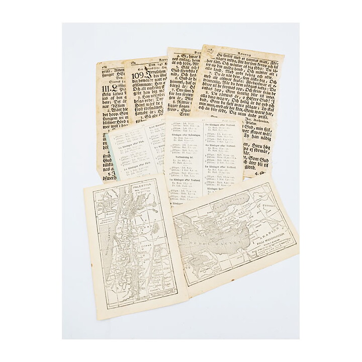 Vintage Pages Swedish Hymn Books