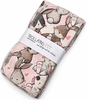 Återanvändbara tvättlappar med kaniner – 8-pack | 15 × 15 cm