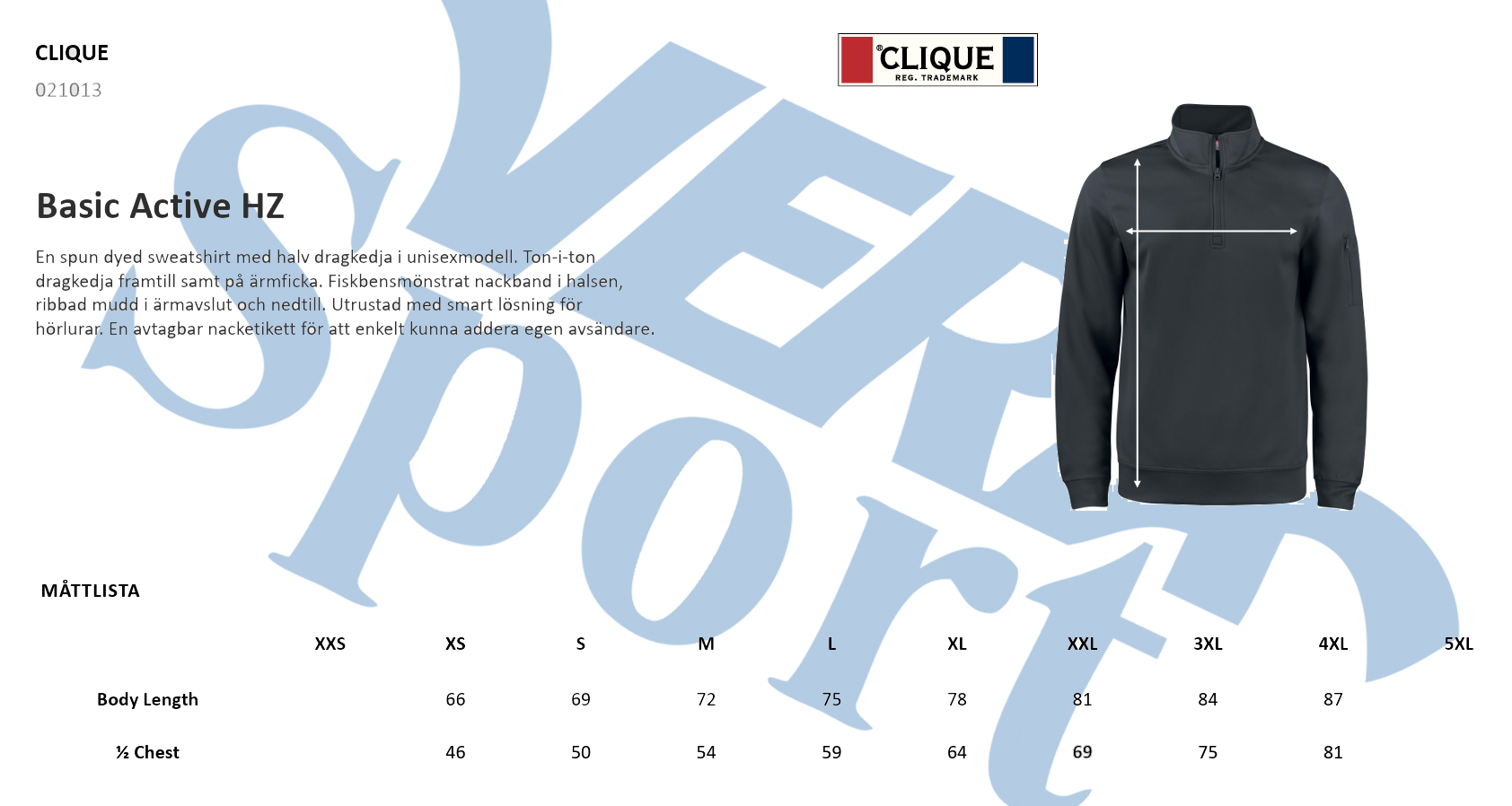 Clique Basic Active Half Zip, seniormodell - 3