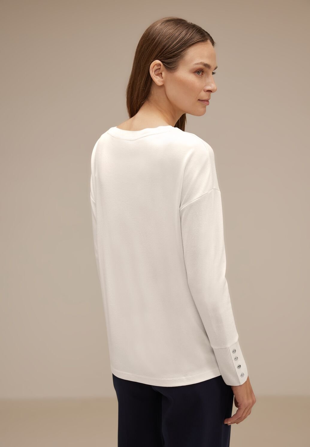 Rib neck U-boat Shirt Lucid White - 3