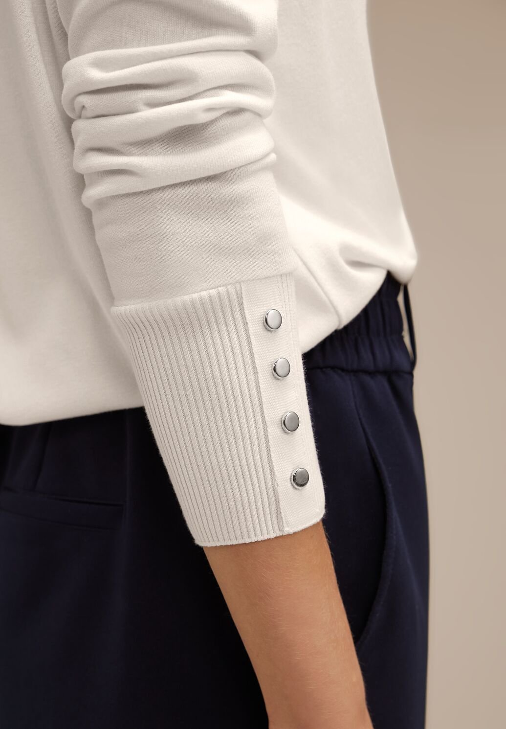 Rib neck U-boat Shirt Lucid White - 4
