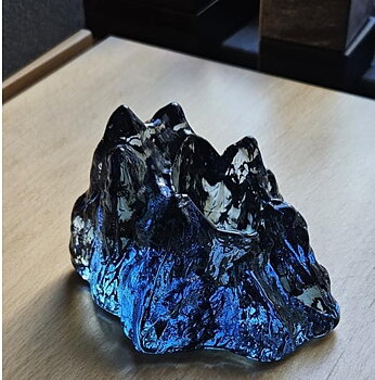 The Rock Votive BlueGreen
