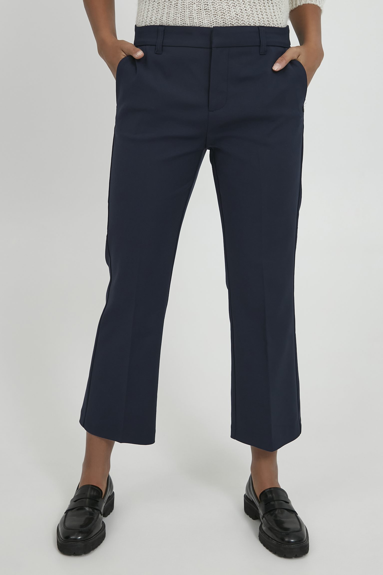 PZBINDY HW Pant Kickflared Leg Dark Sapphire