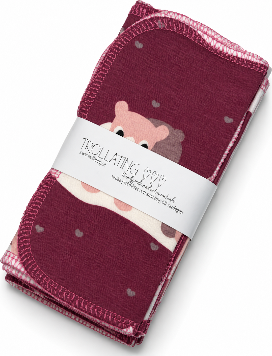 Återanvändbara tvättlappar med djur – 10-pack | 15 × 15 cm
