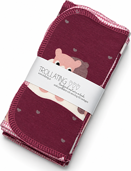 Återanvändbara tvättlappar med djur – 10-pack | 15 × 15 cm
