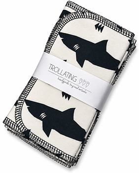 Återanvändbara tvättlappar i jersey – Hajar | 9-pack