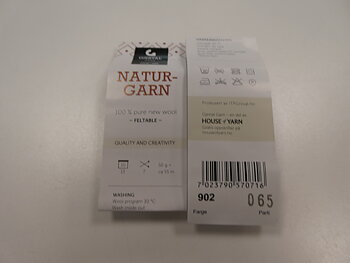 Naturgarn som går att tova eller använda som lovikkagarn