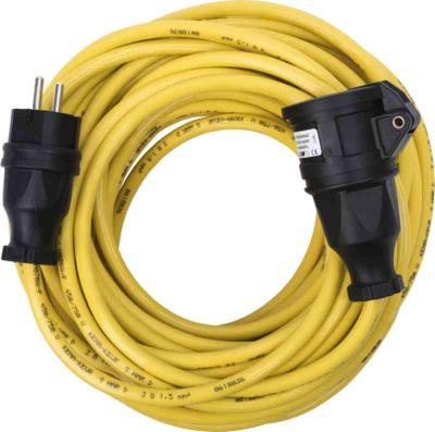 Skarvsladd PUR, 230V 3G1.5 Jordad Med Lock 20M