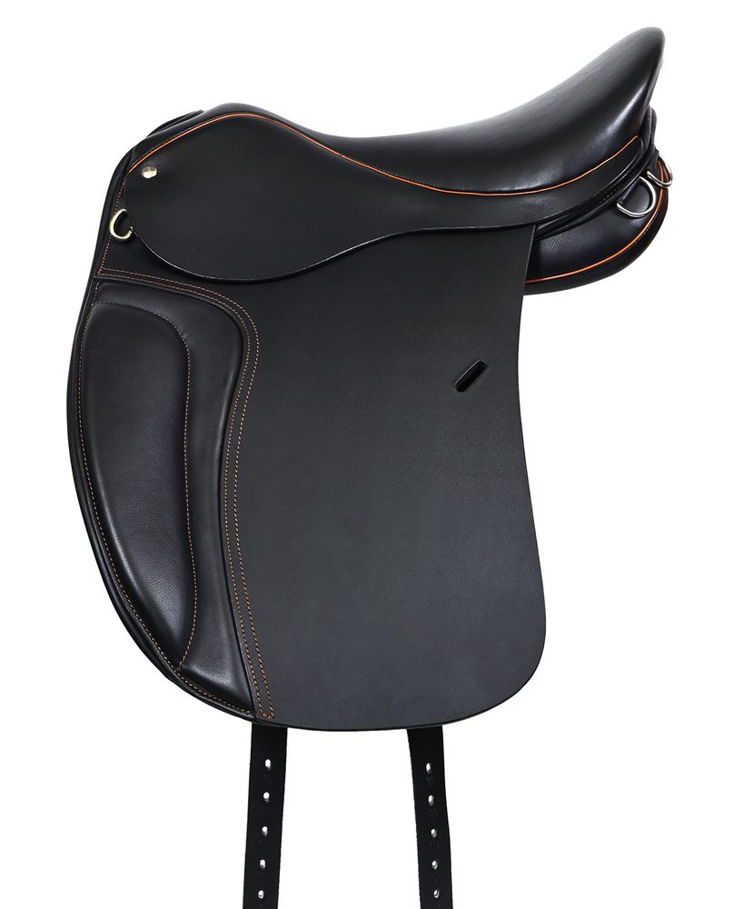 Dressyrsadel i läder med Polyflexbom. Flexzone- Saddles "Icelandic" - 5 Utbytbara koppjärn - 2