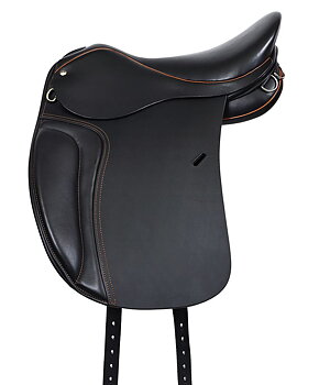 Dressyrsadel i läder med Polyflexbom. Flexzone- Saddles "Icelandic" - 5 Utbytbara koppjärn