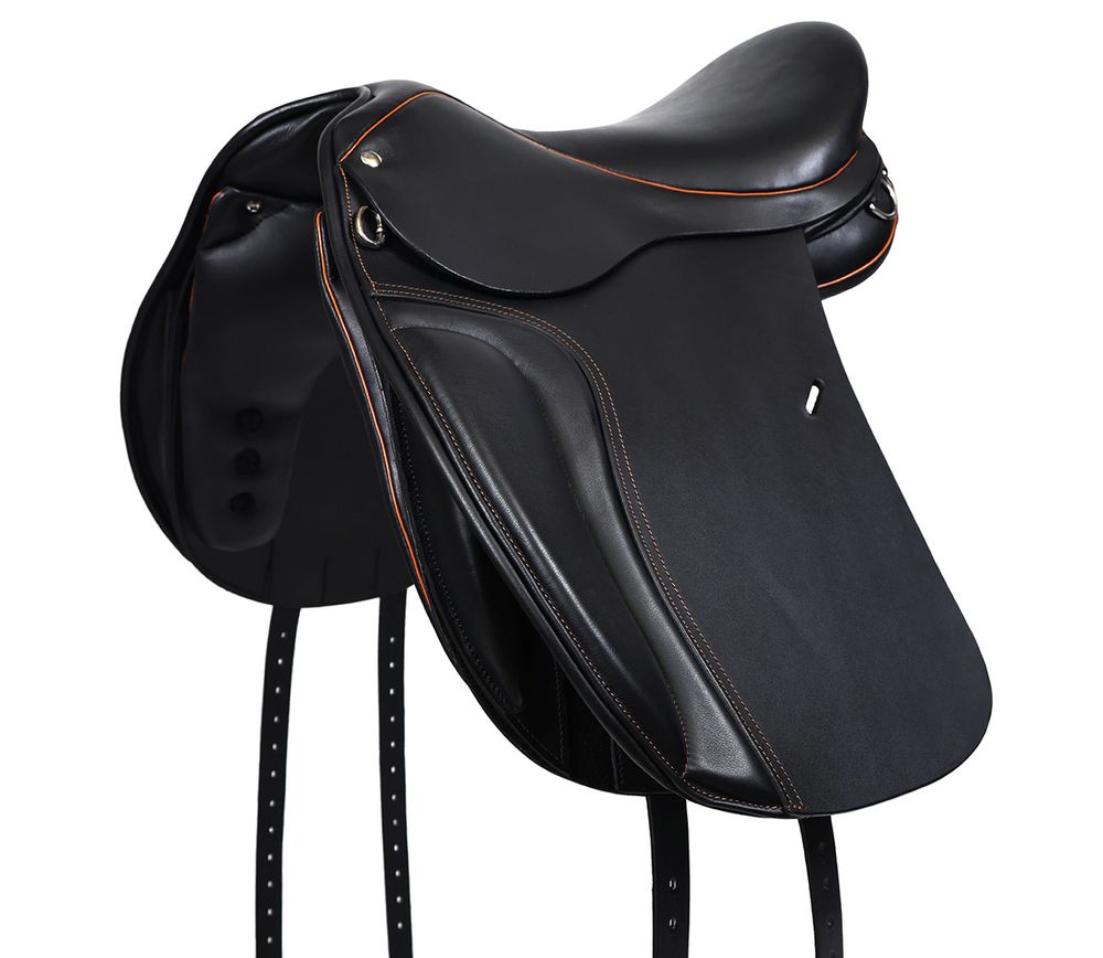 Dressyrsadel i läder med Polyflexbom. Flexzone- Saddles "Icelandic" - 5 Utbytbara koppjärn