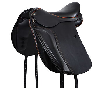 Dressyrsadel i läder med Polyflexbom. Flexzone- Saddles "Icelandic" - 5 Utbytbara koppjärn