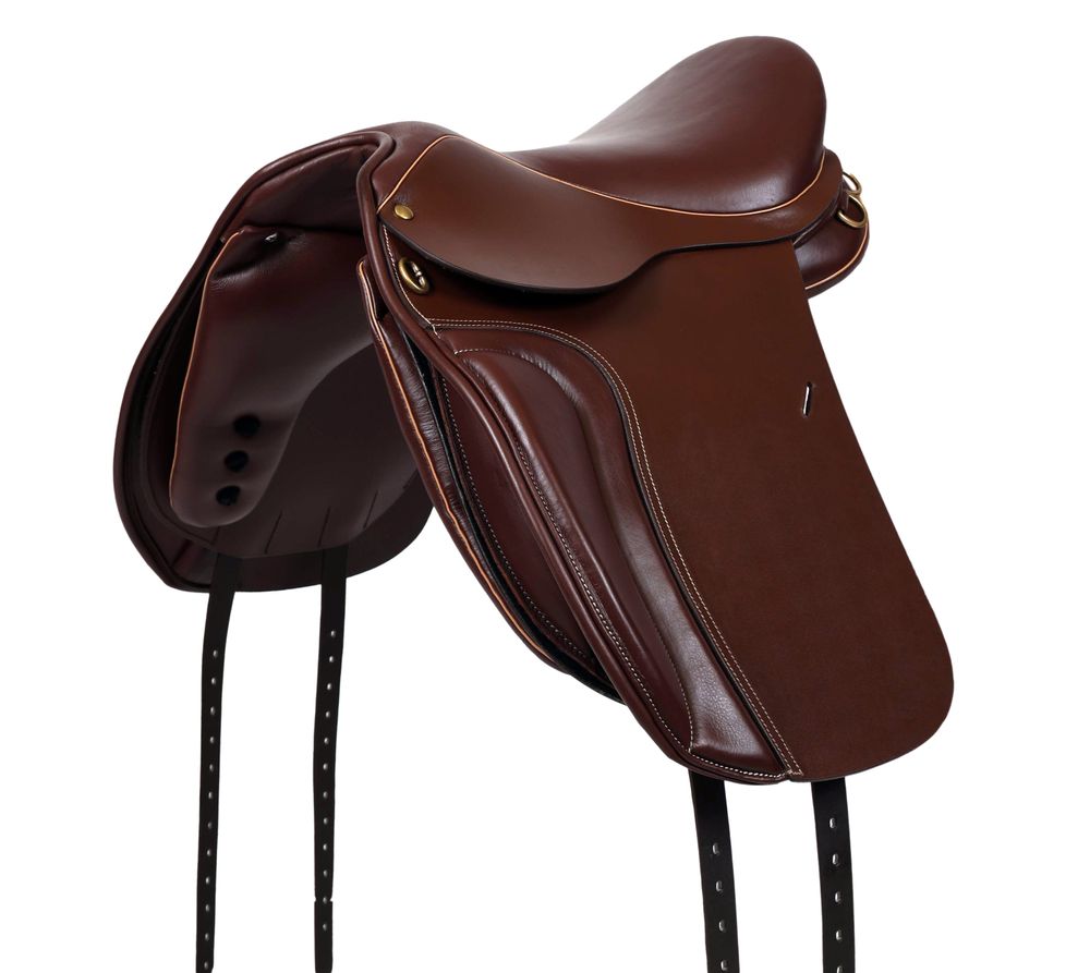 Dressyrsadel i läder med Polyflexbom. Flexzone- Saddles "Icelandic" - 5 Utbytbara koppjärn
