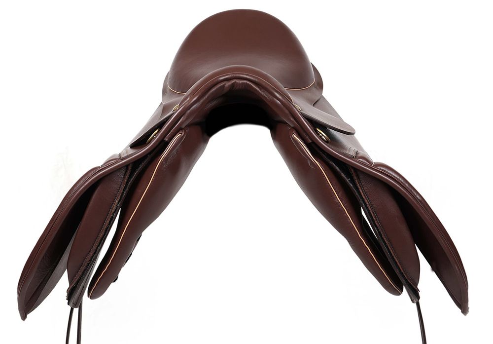 Dressyrsadel i läder med Polyflexbom. Flexzone- Saddles "Icelandic" - 5 Utbytbara koppjärn - 3