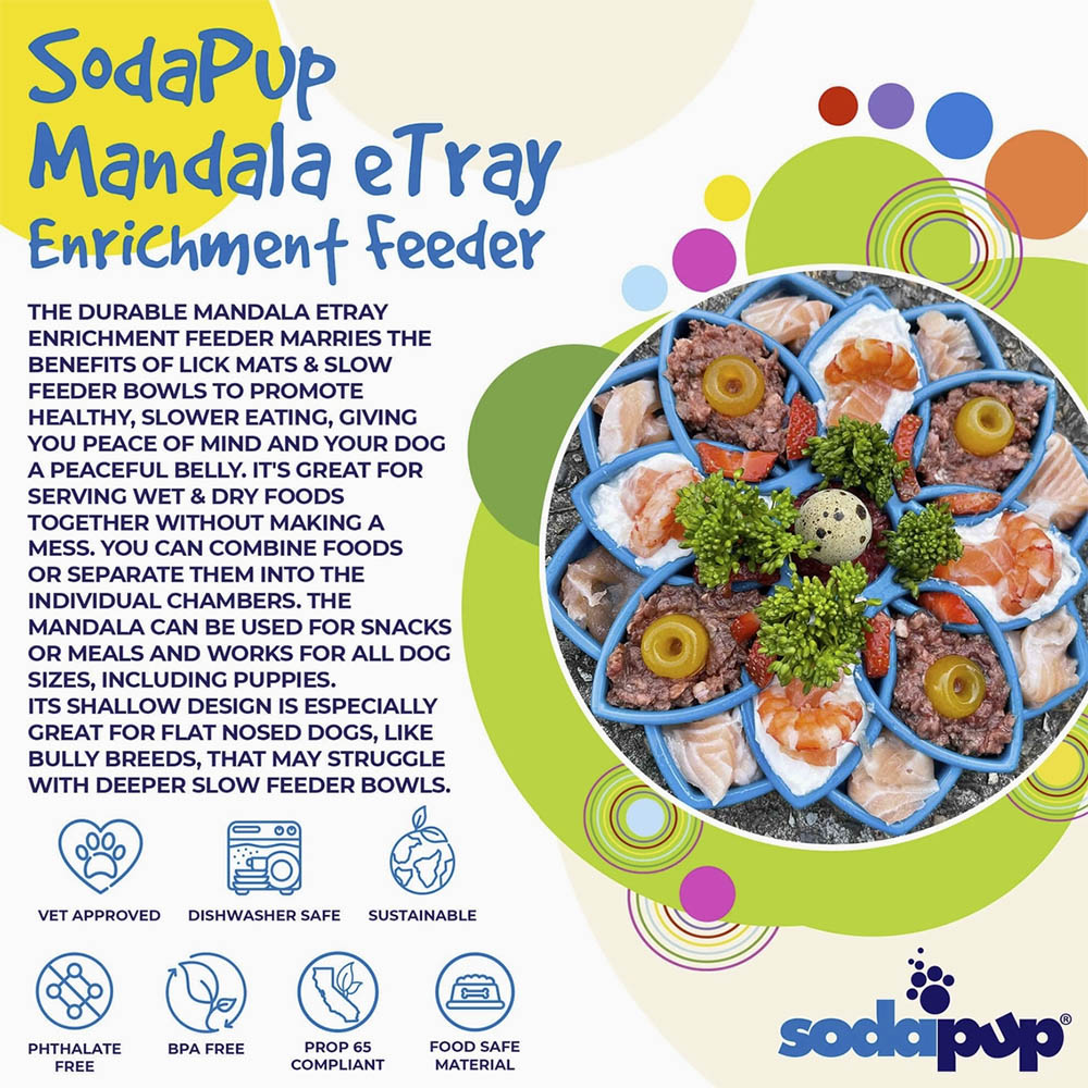 SodaPup Mandala - äta sakta-matskål - 7