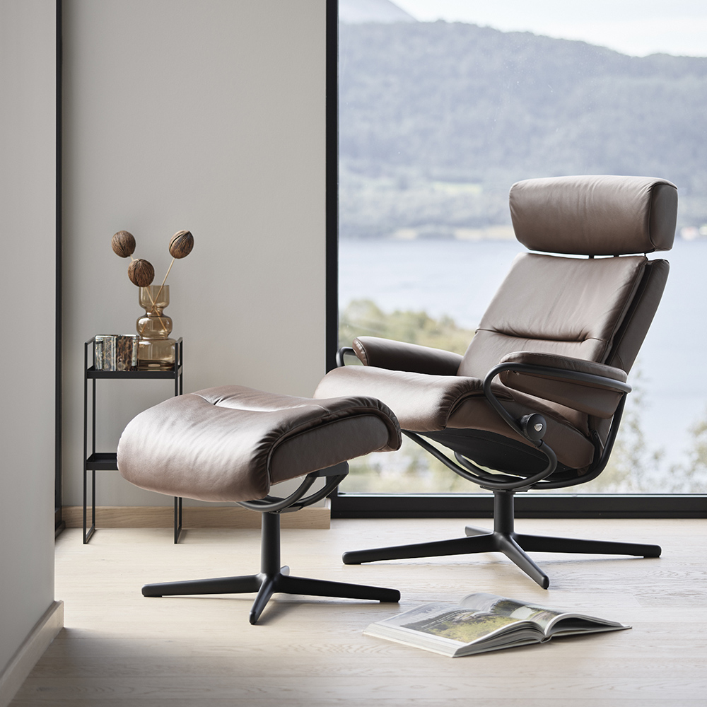Tokyo Armchair adjustable Neckrest + Footstool (several choices) - Stressless® - 4