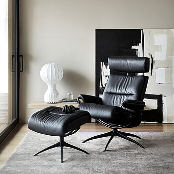 Tokyo Fåtölj Justerbart Nackstöd  + Fotpall (flera val) - Stressless®