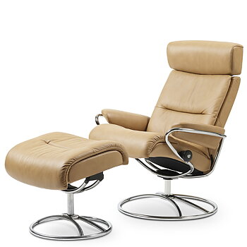 Tokyo Fåtölj Justerbart Nackstöd  + Fotpall (flera val) - Stressless®