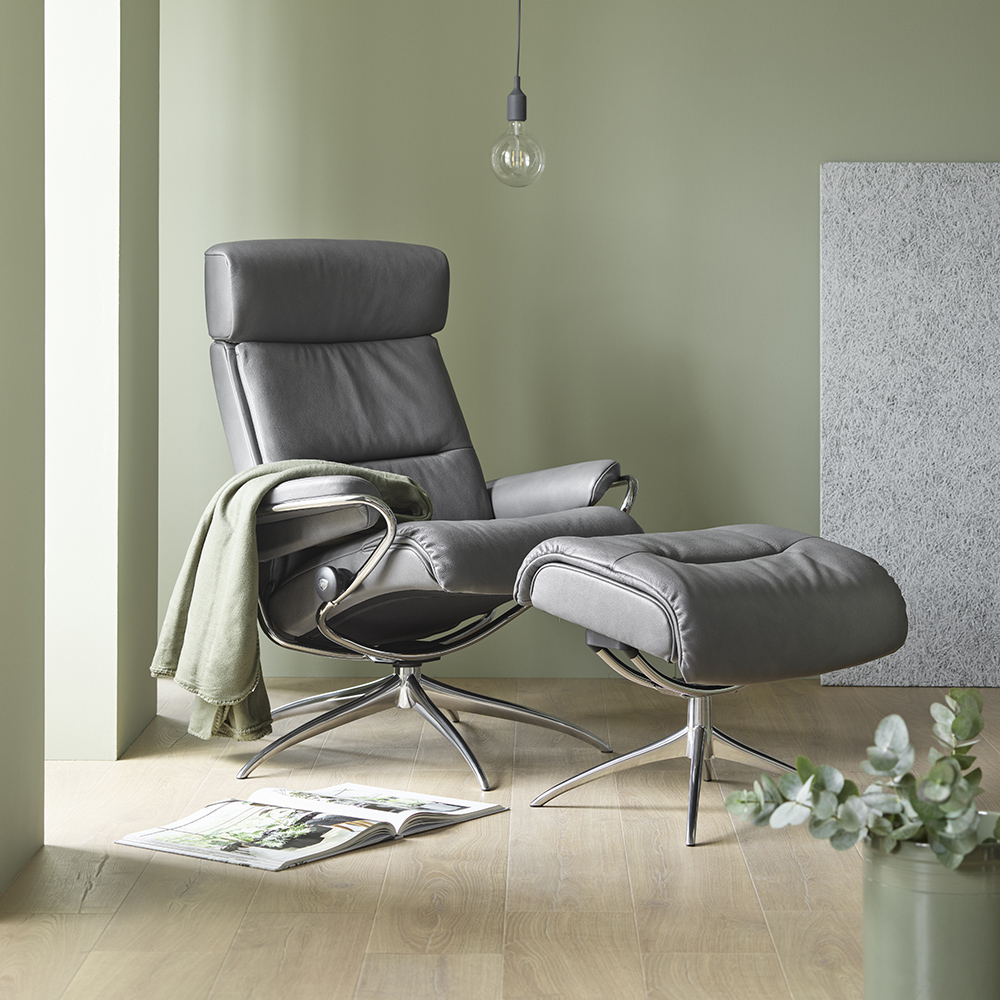 Tokyo Armchair adjustable Neckrest + Footstool (several choices) - Stressless® - 6