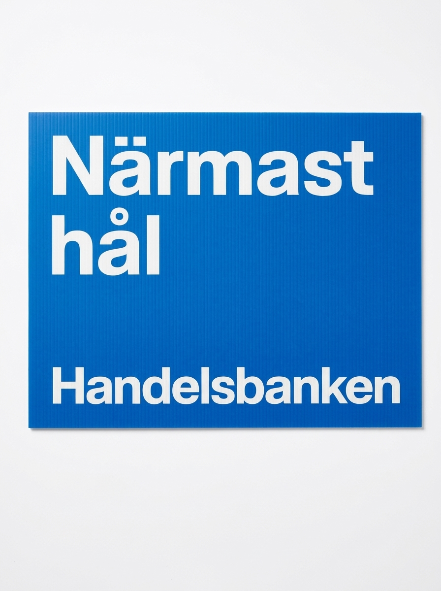 Skylt "Närmast hål" - 2