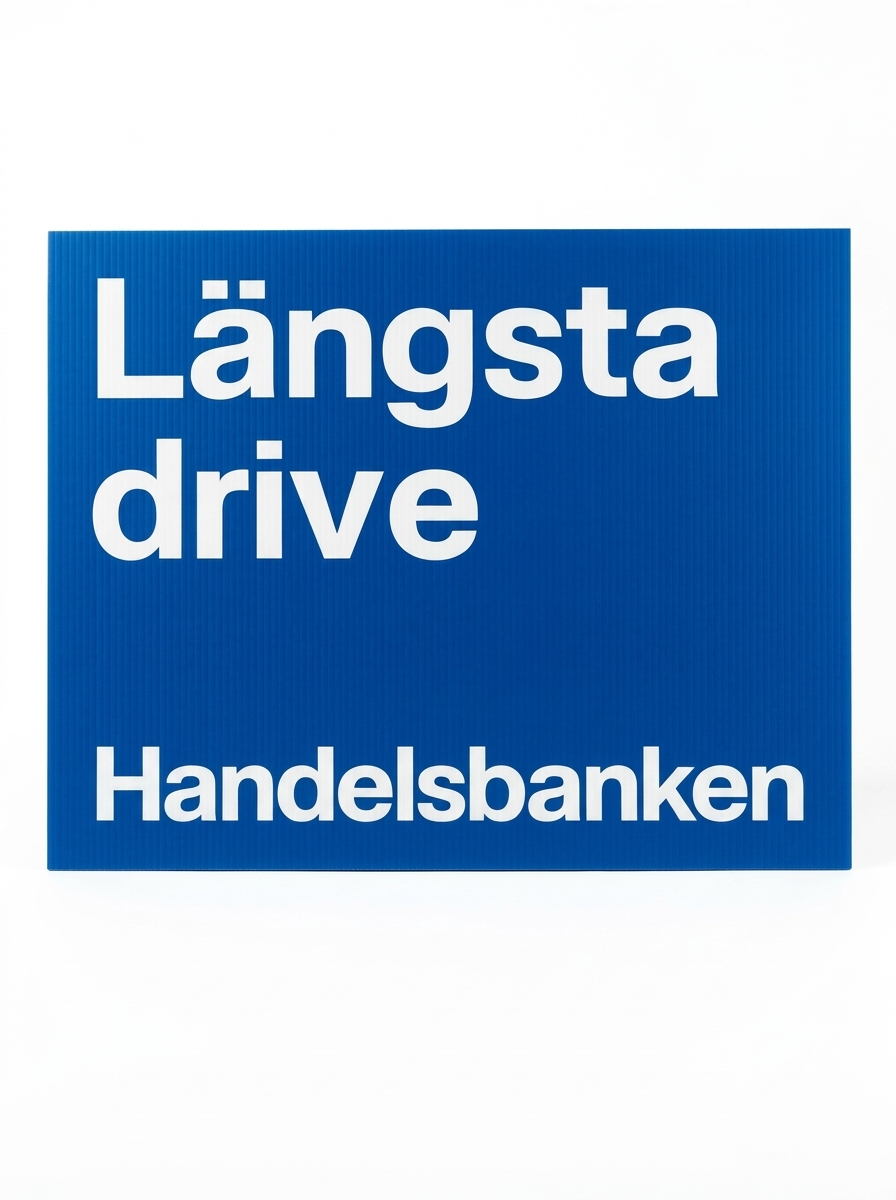 Skylt "Längsta drive" - 2