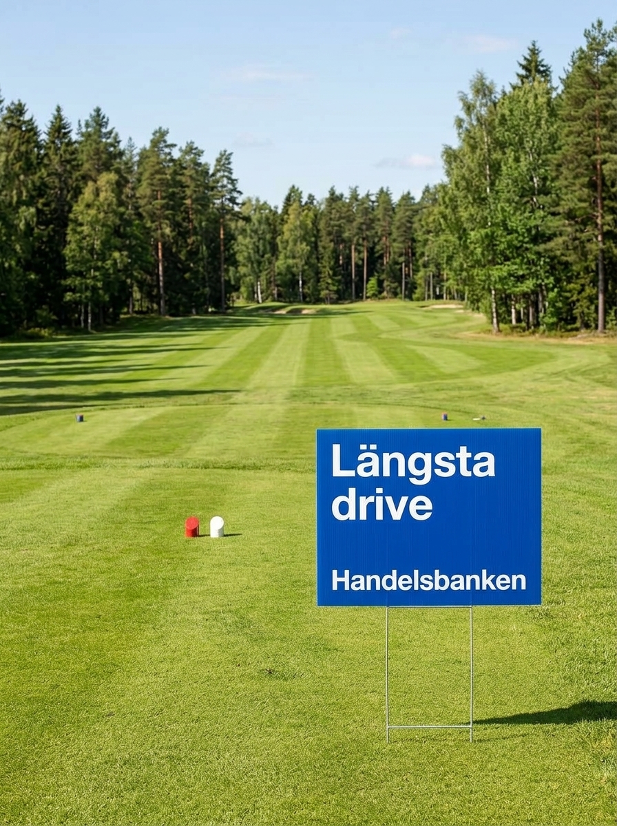 Skylt "Längsta drive"