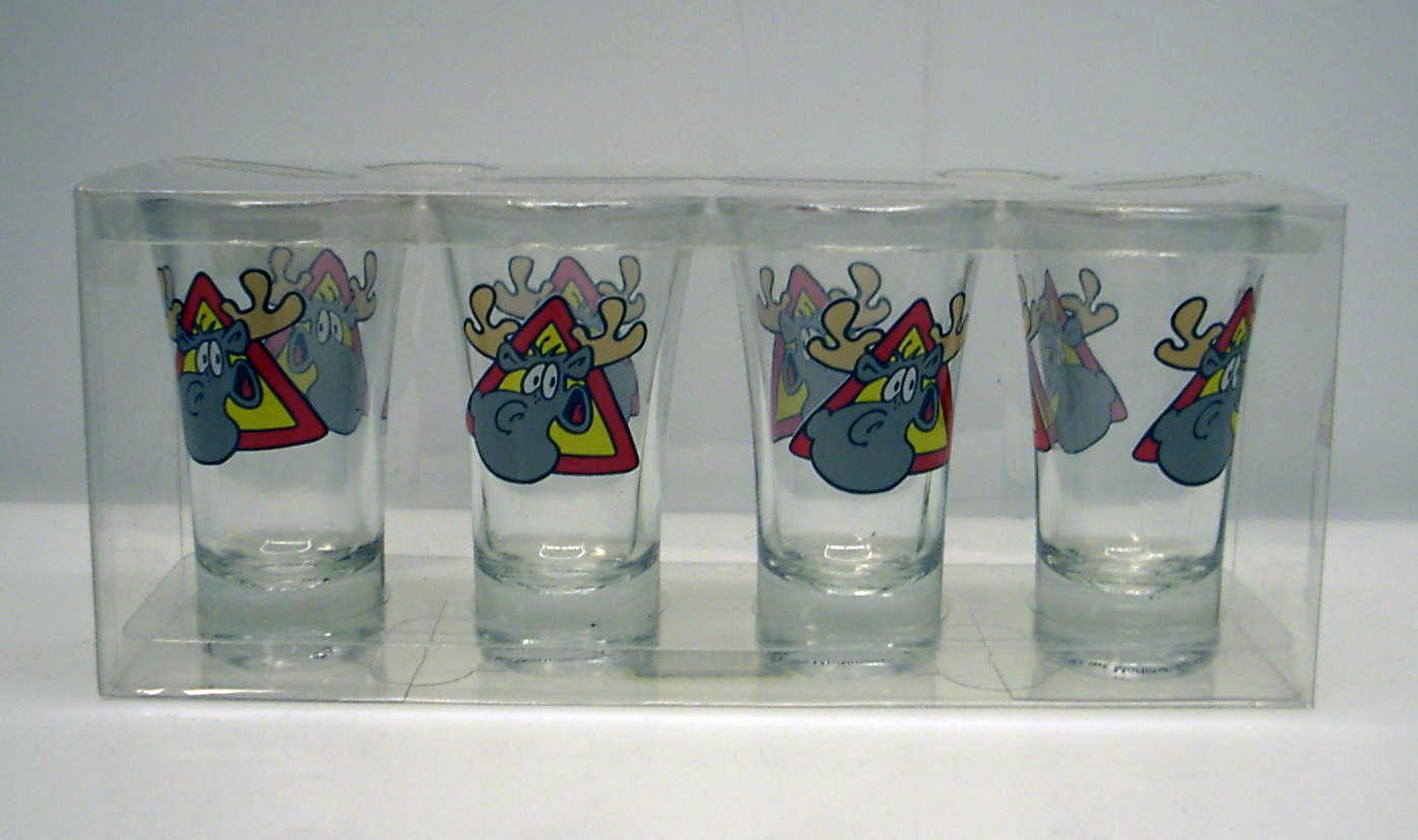 4 pack Hälge Hot shot glas