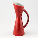 Carl-Harry Stålhane (California 1952) Red/Gray Pitcher Vase 18 cm