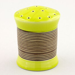 Carl-Harry Stålhane (Entré 1957) Green Shaker with Relief Decor 9 cm