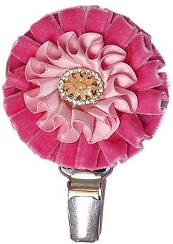 Elegant nummerlappshållare, rosa