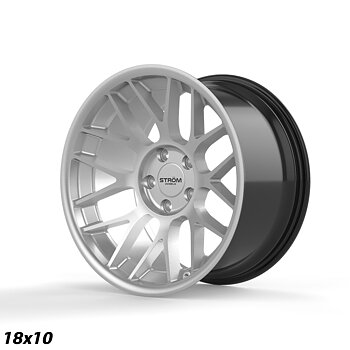 Ström Wheels STR2 RC 18x10 ET20 5x120 Quartz Silver