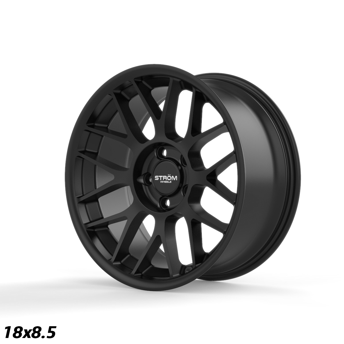 Ström Wheels STR2 RC 18x8,5 ET20 5x120 Full Satin Black