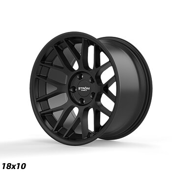 Ström Wheels STR2 RC 18x10 ET20 5x120 Full Satin Black
