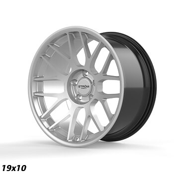 Ström Wheels STR2 RC 19x10 ET22 5x120 Hyper Silver