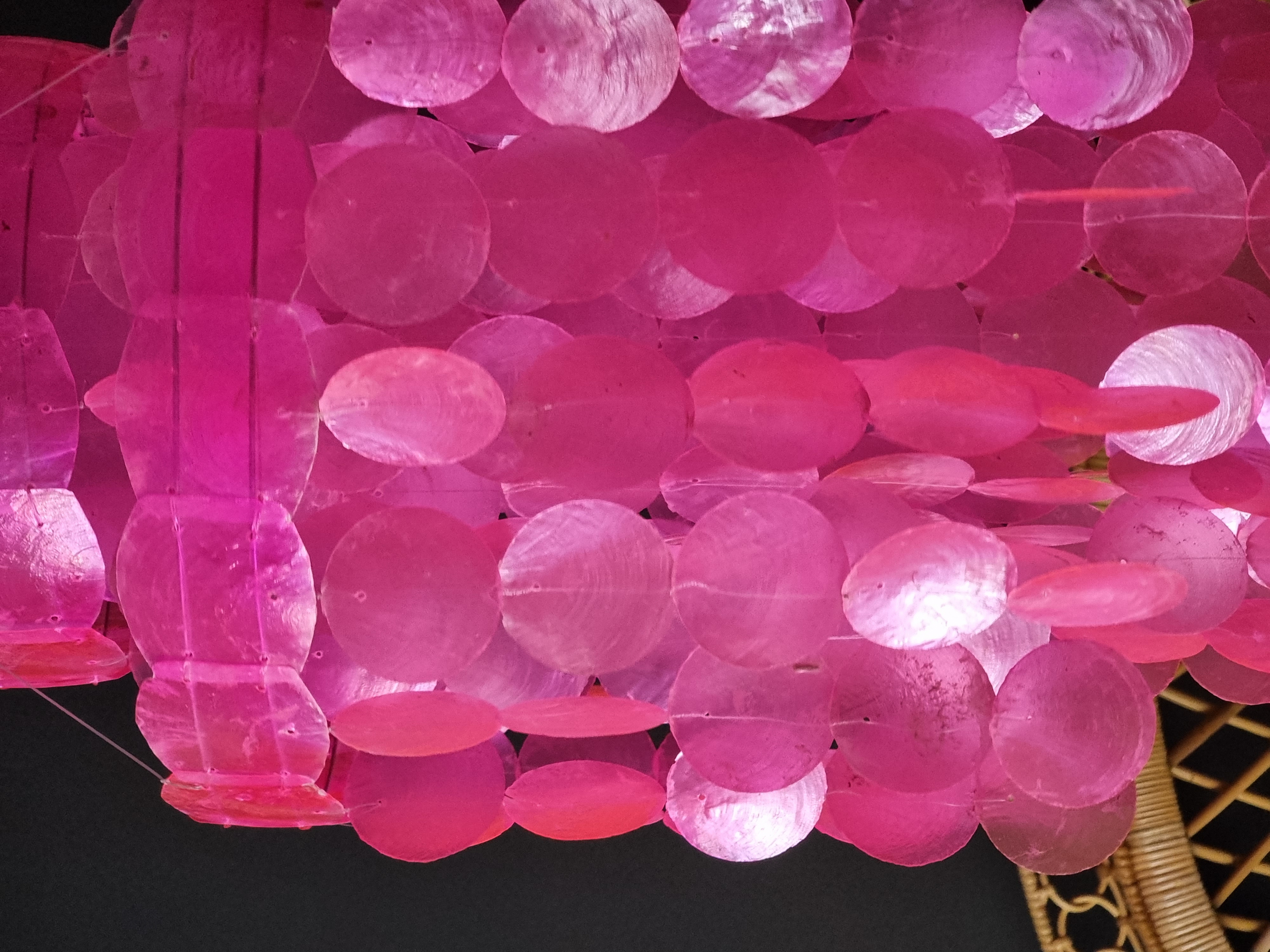 Snäckskalsskärm - Snäckskalslampa - Neonrosa - 6