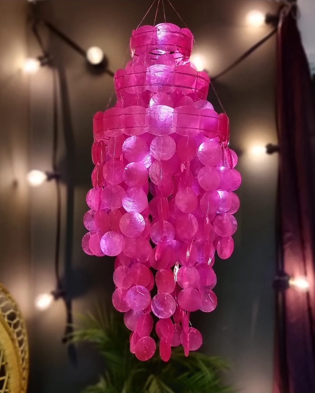 Snäckskalsskärm - Snäckskalslampa - Neonrosa - 4