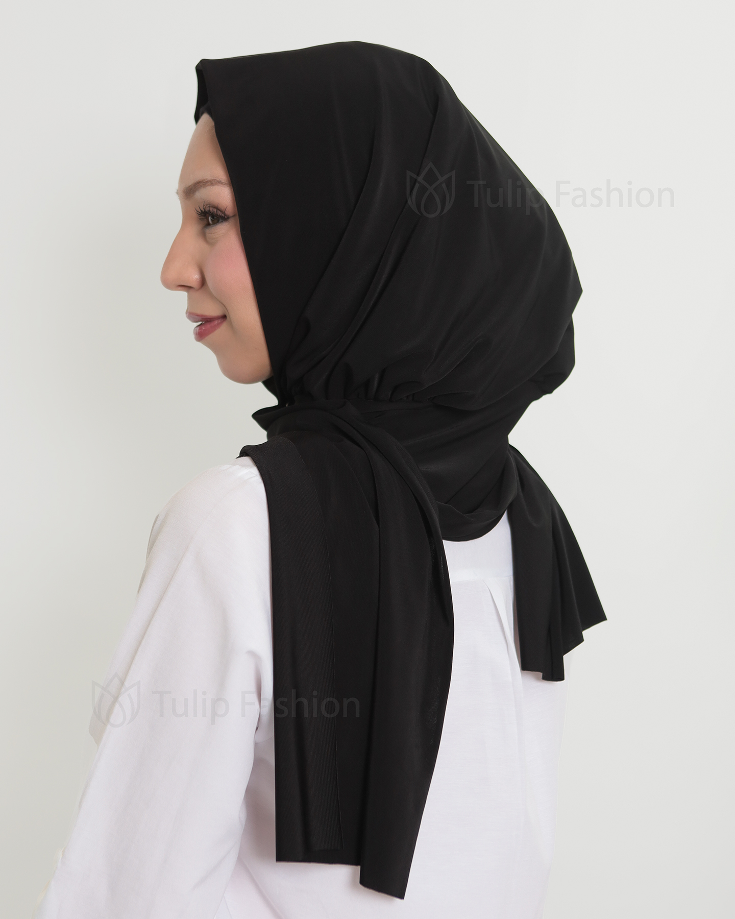 Hijab - Instant Lycra - Black - 2